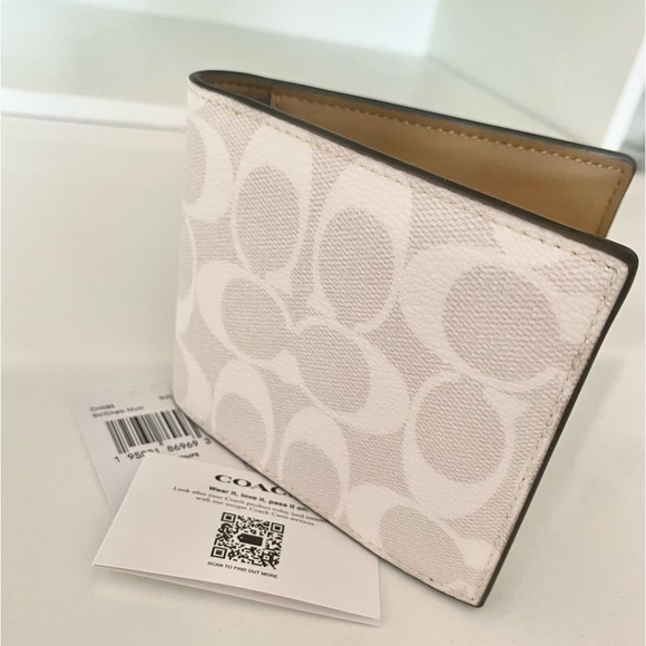 🕶NEW🕶Coach Men wallet/signature colors/canvas leather - Picture 3 of 6